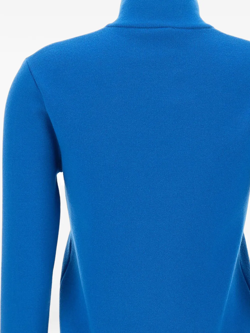 Courrèges bicolor zipped wool cardigan Blauw