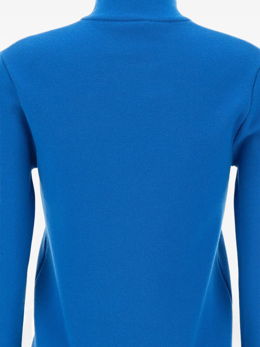 Courrèges bicolor zipped wool cardigan Blauw