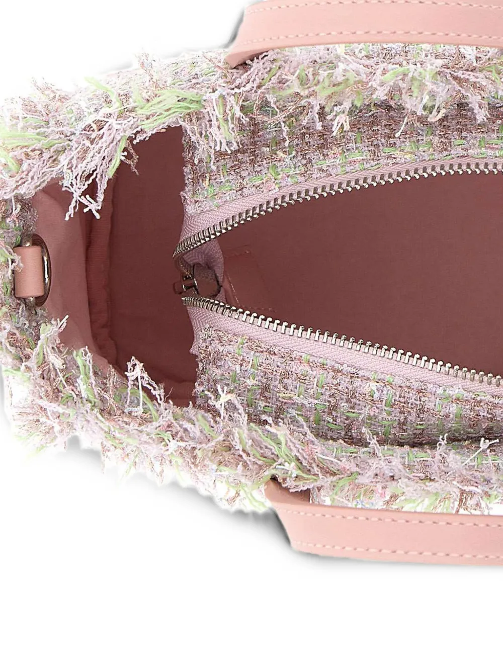 MC2 Saint Barth mini Vanity fringe-trimmed tote bag Roze