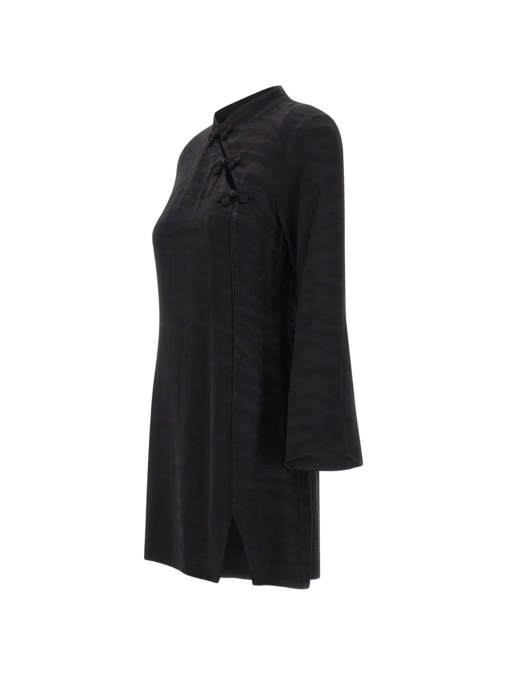 Rixo Brooklyn jacquard mini dress Zwart