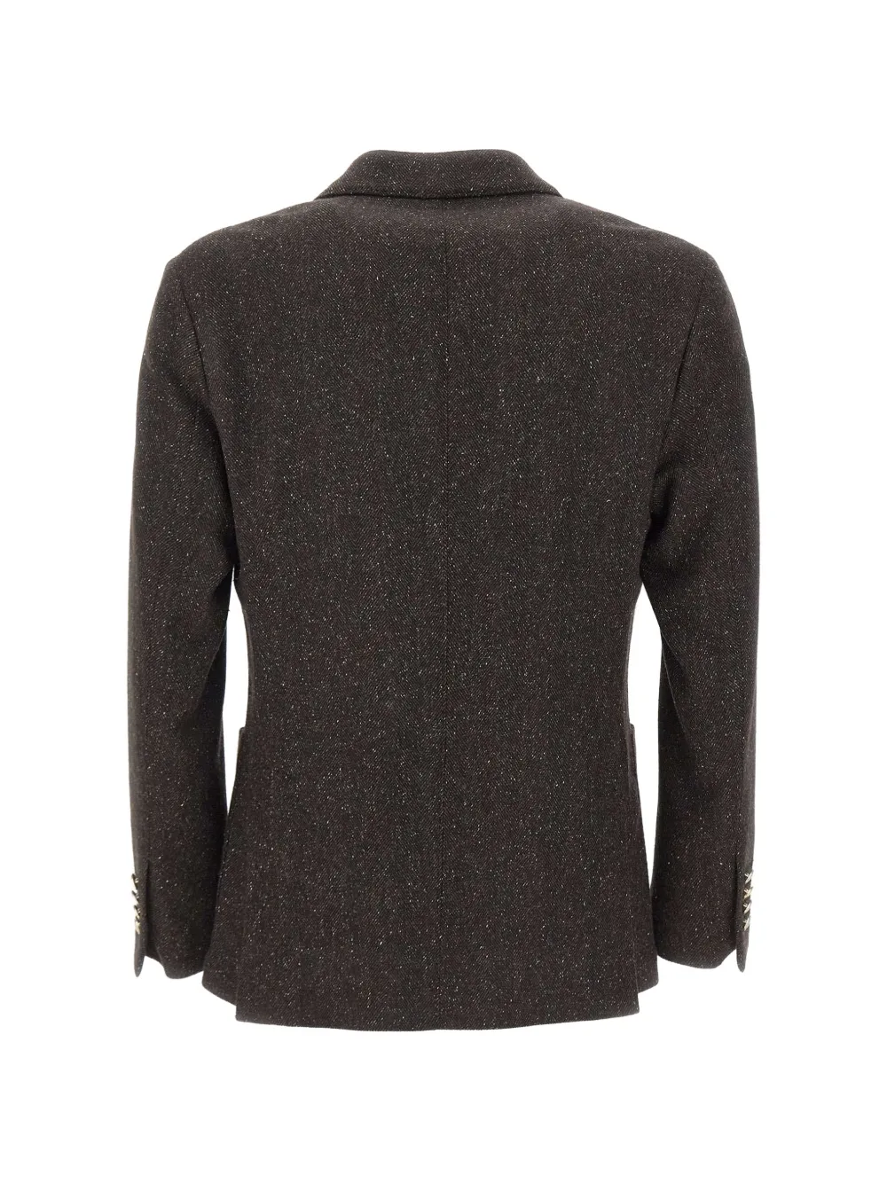 Eleventy double-breasted herringbone blazer Bruin