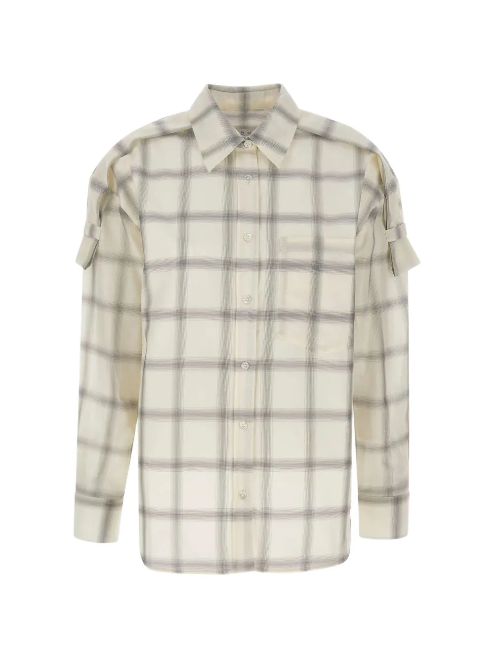 IRO Softy checked shirt - Weiß