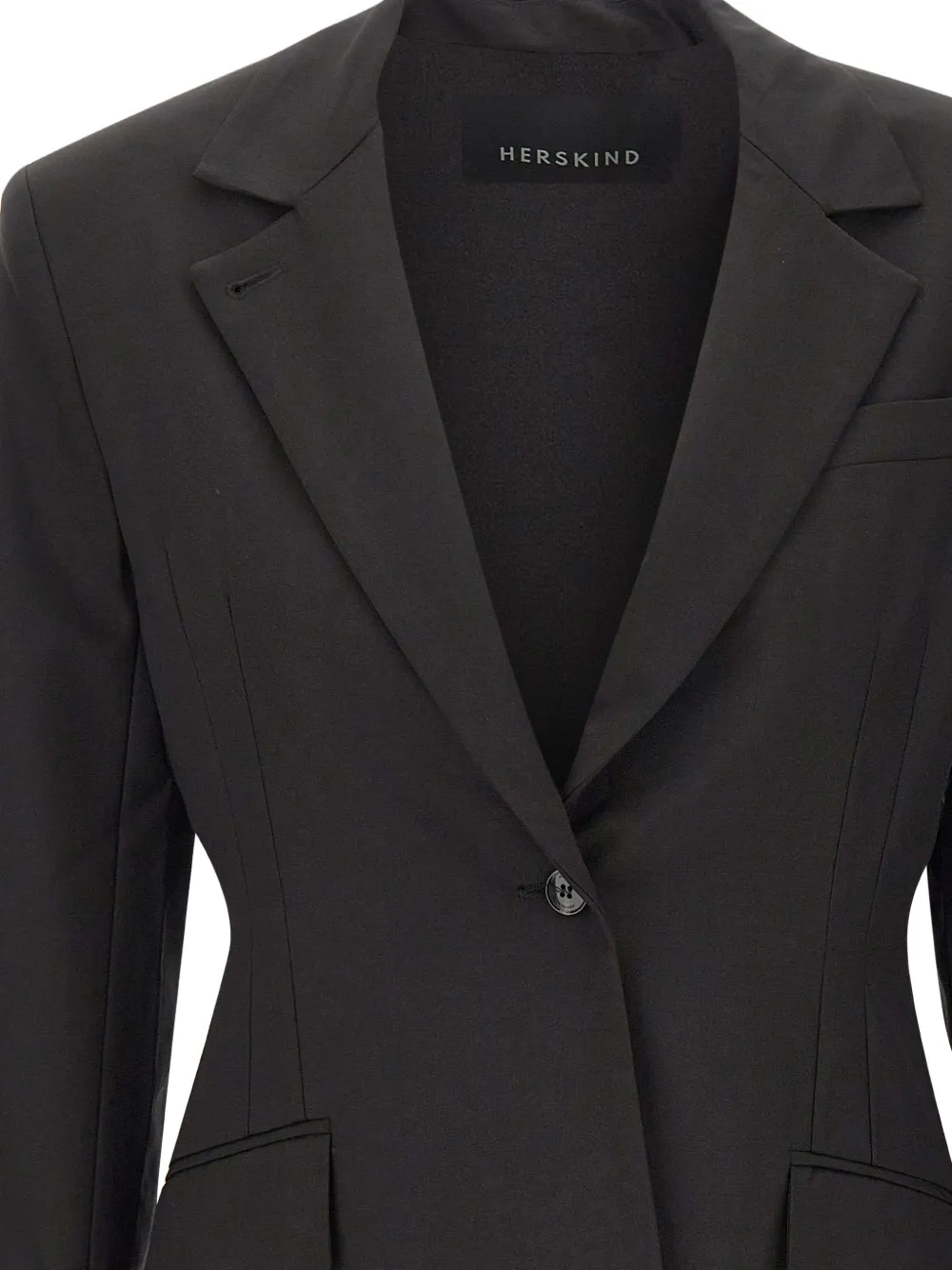 HERSKIND Shelia single-breasted blazer Zwart