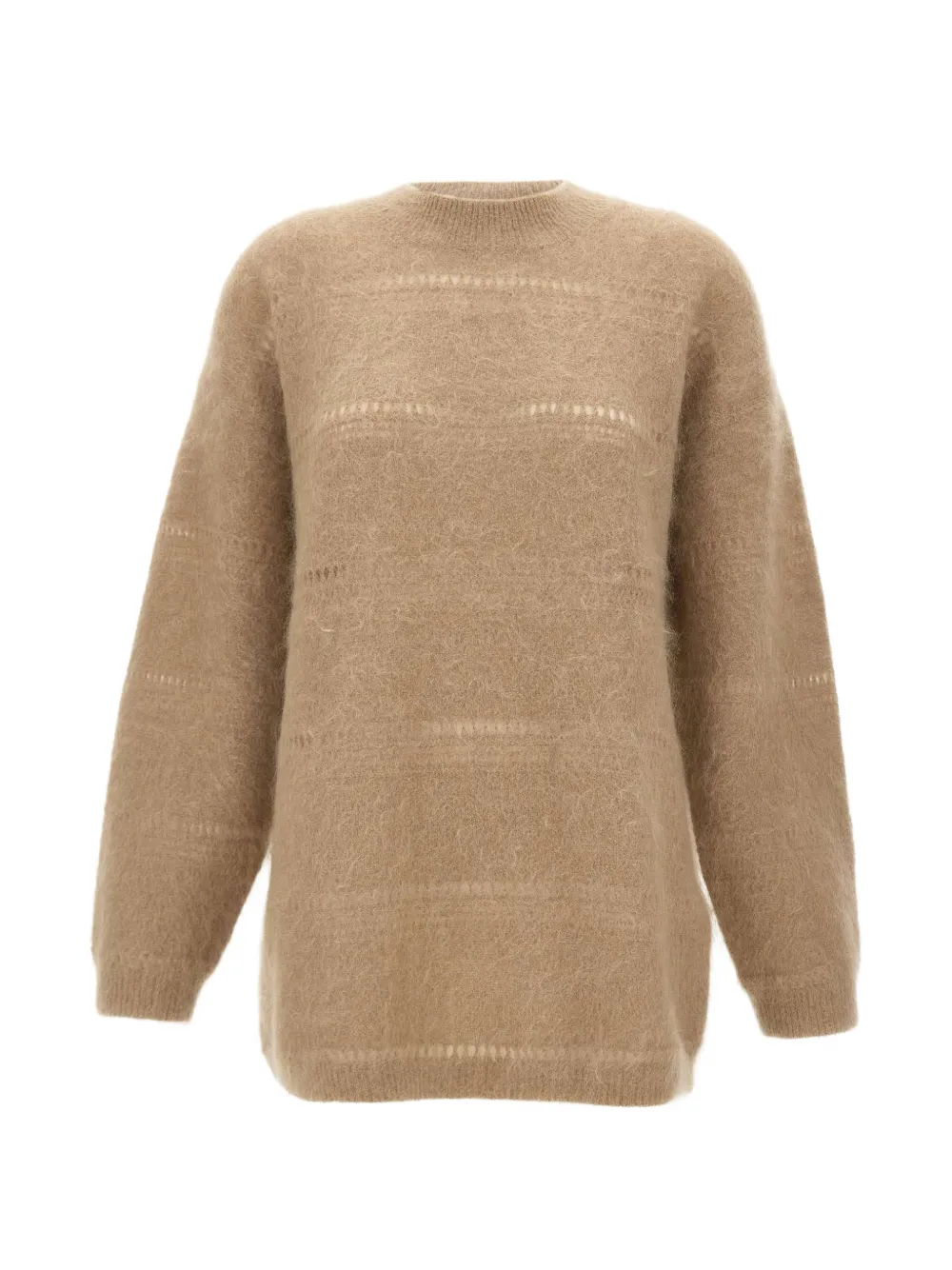 The Garment Roma Boxy open-knit sweater - Nude