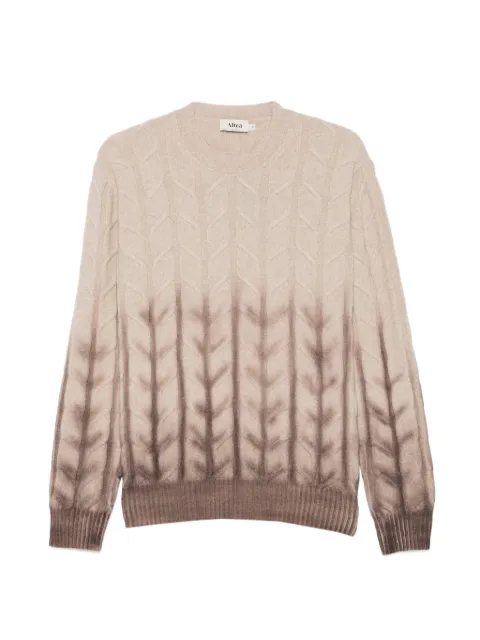 Altea cable-knit ombré-effect sweater