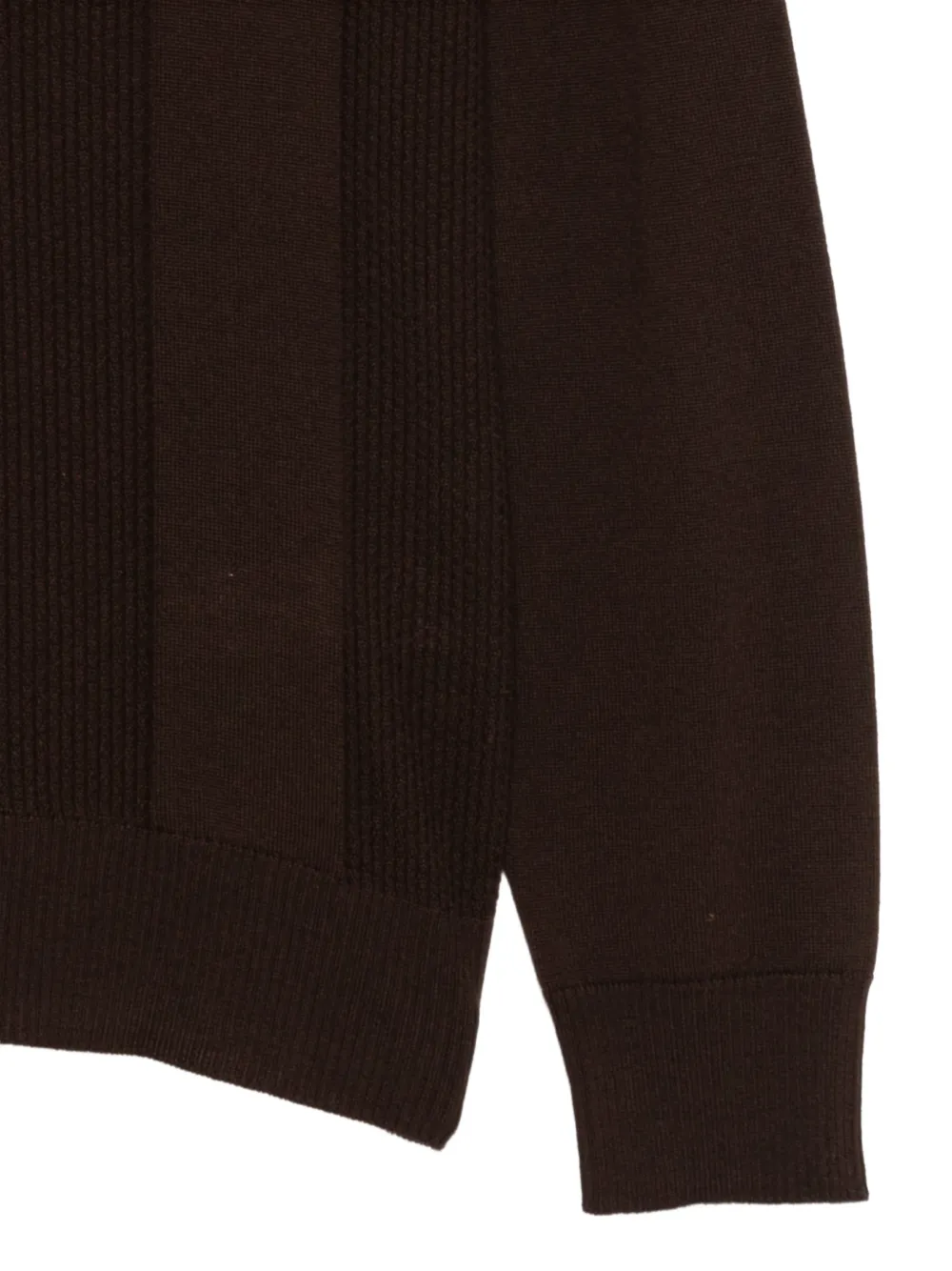 Altea ribbed-knit panelled sweater Bruin