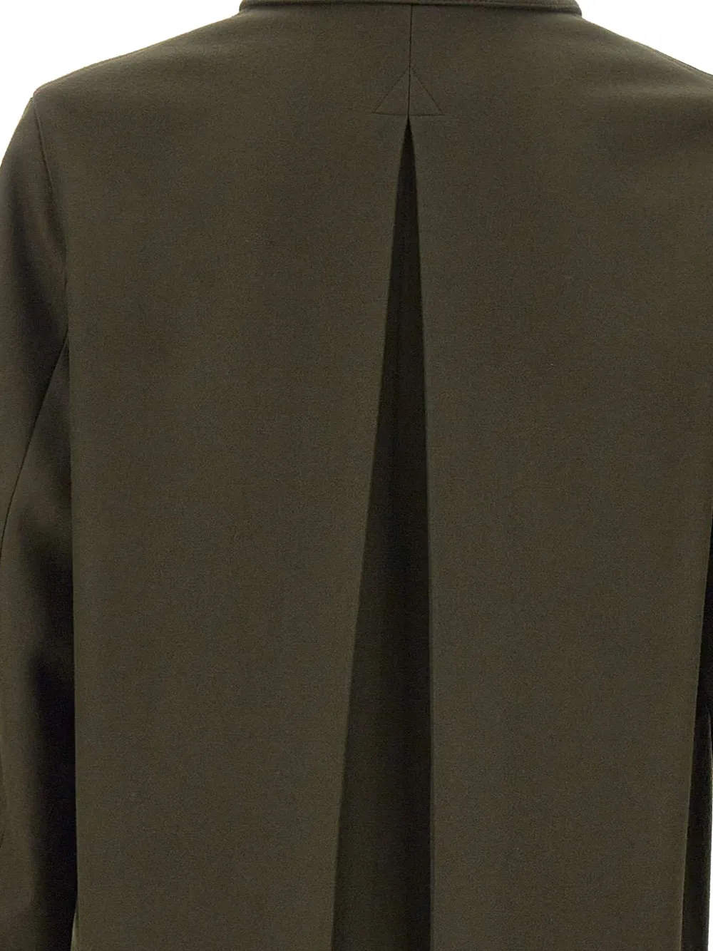 Boglioli back-pleat Loden-style coat Groen