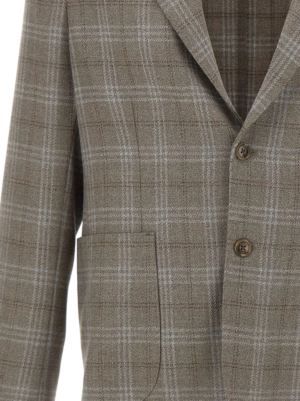 Barba Easy J Mono check-pattern blazer Bruin