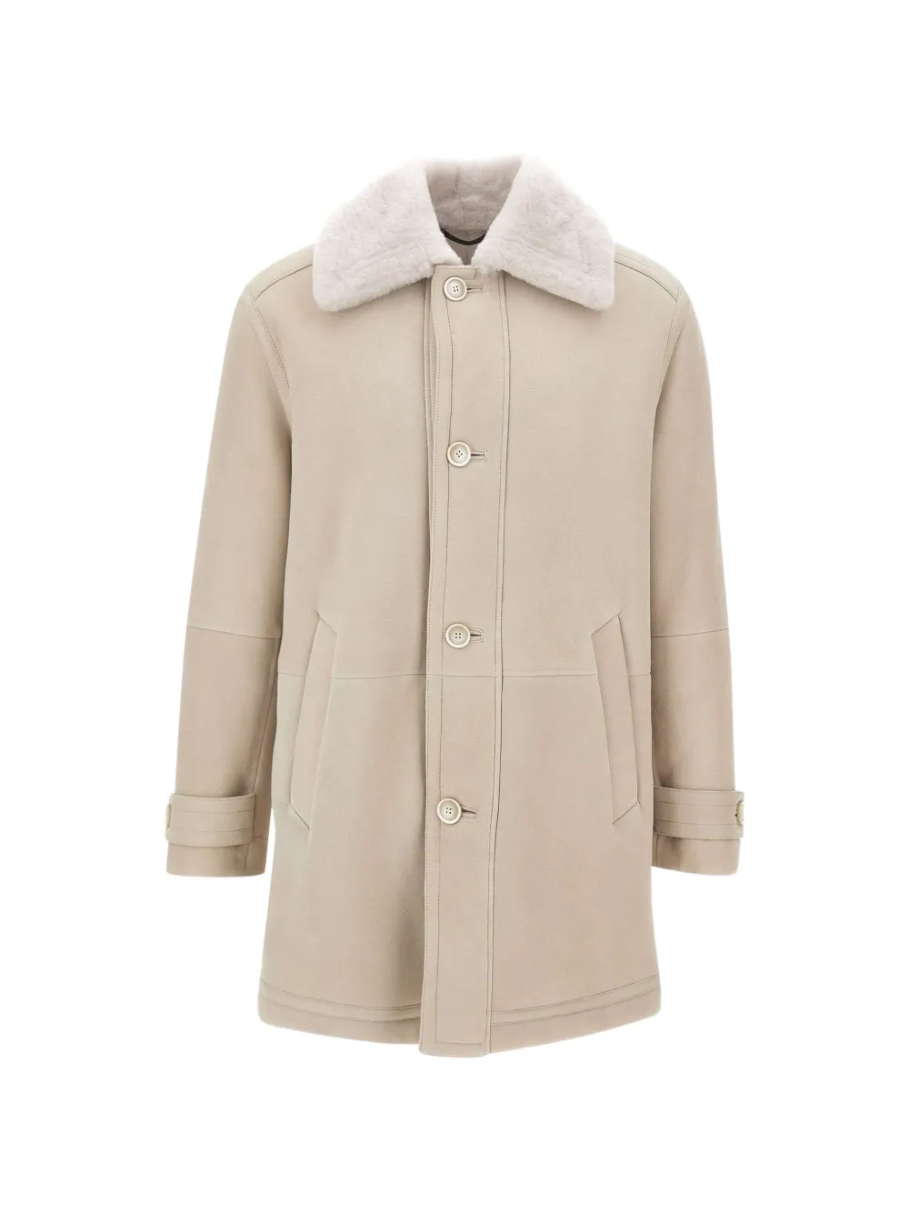 BOSS L-Meroat coat - Nude