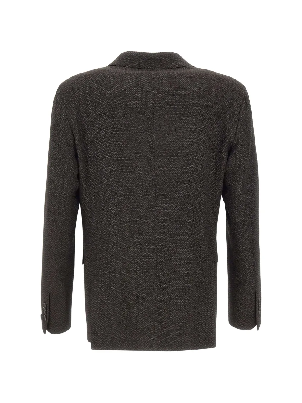 Tagliatore zigzag-textured peak-lapel blazer Bruin