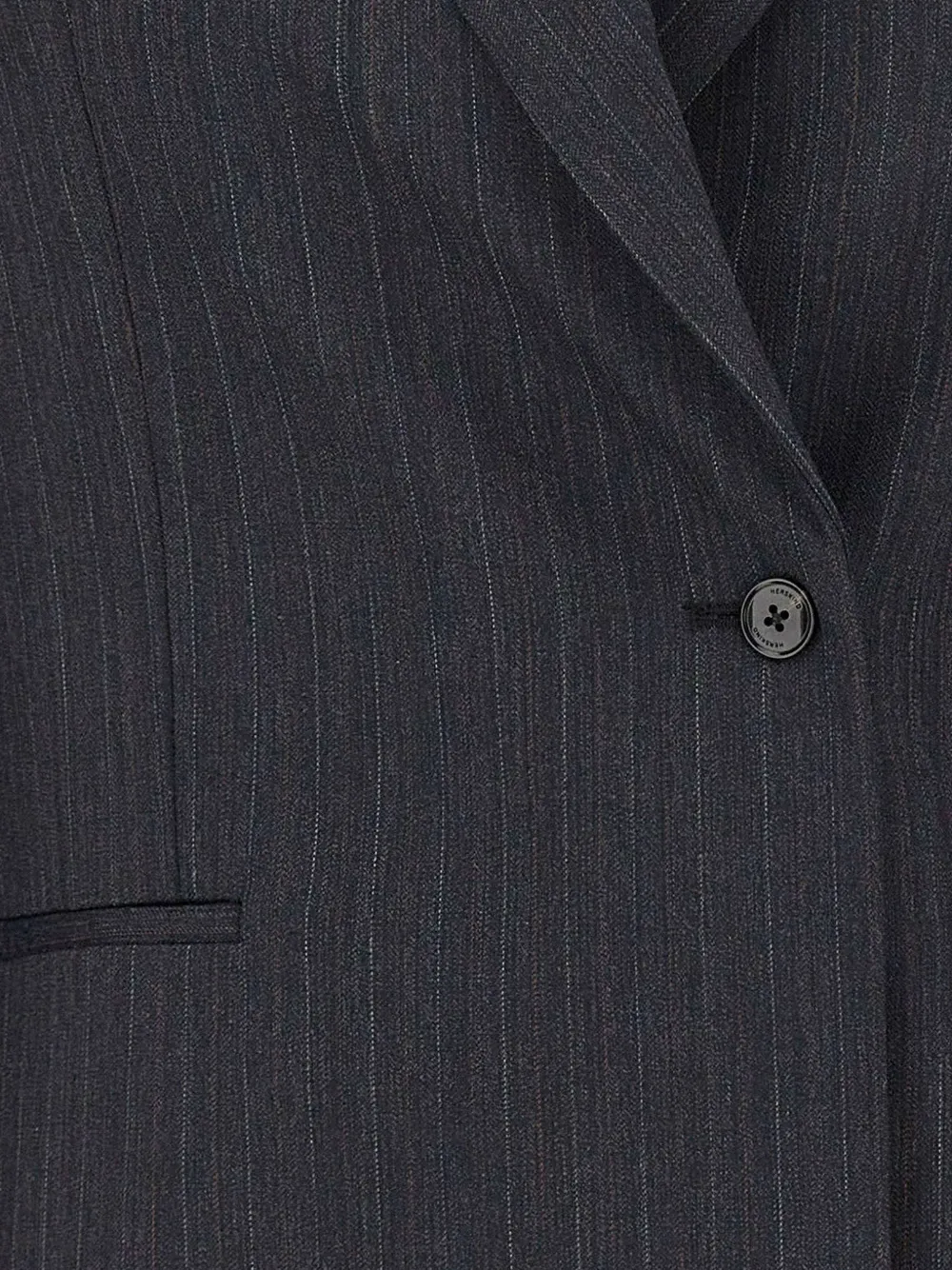 HERSKIND Janet pinstripe-pattern blazer Zwart