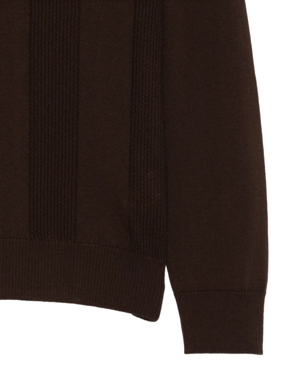 Altea ribbed-knit long-sleeve sweater Bruin
