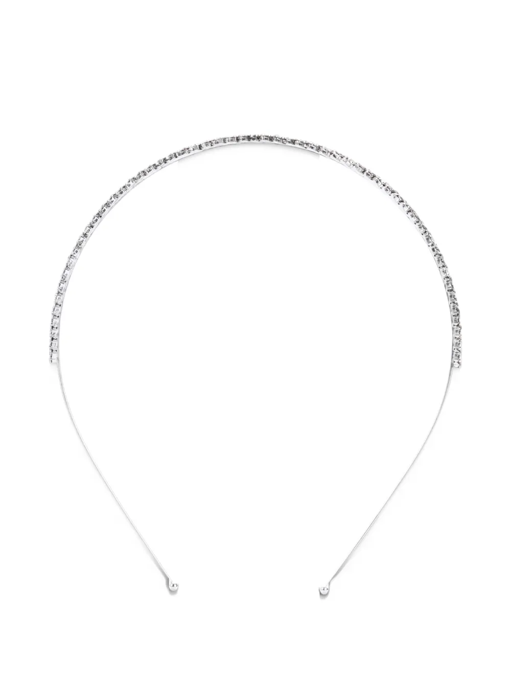 Tulleen crystal-embellished headband - Silver