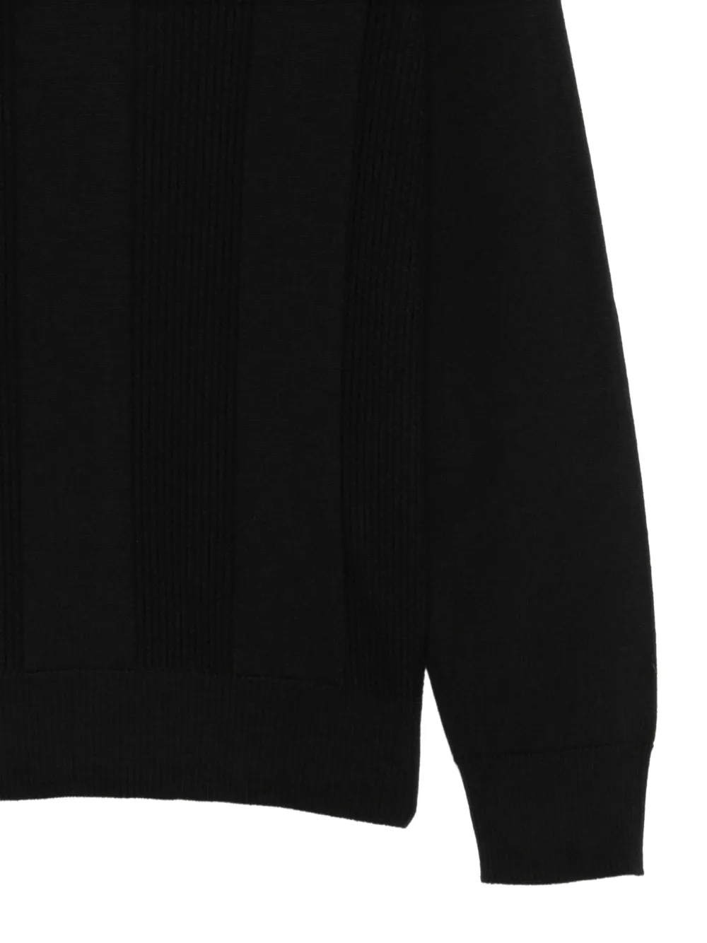 Altea ribbed-knit V-neck sweater Zwart
