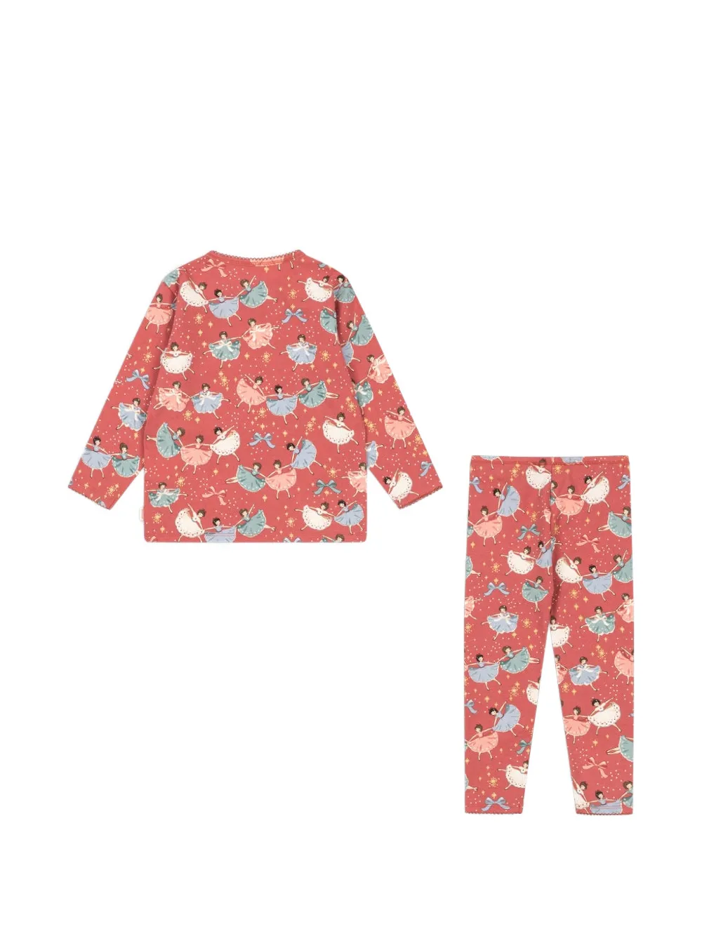 Konges Sløjd ballerina-print pajamas set Rood