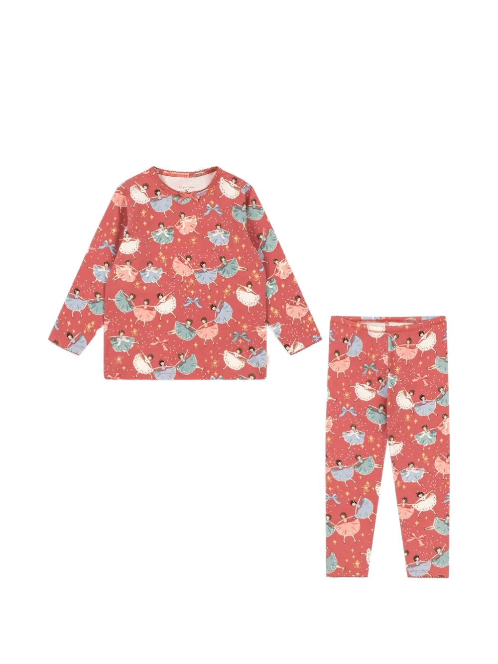 Konges Sløjd ballerina-print pajamas set Rood