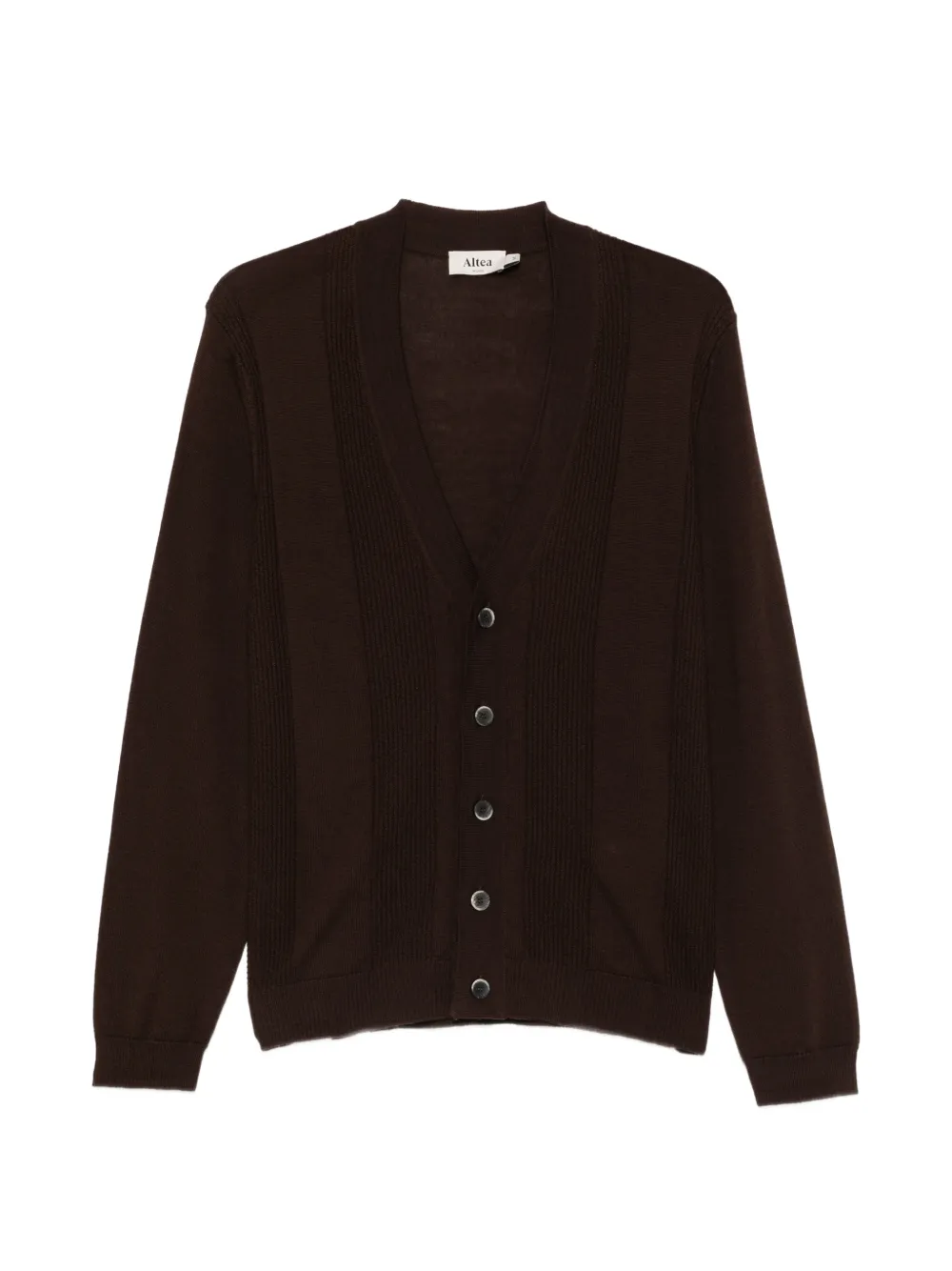Altea ribbed-knit V-neck cardigan Bruin