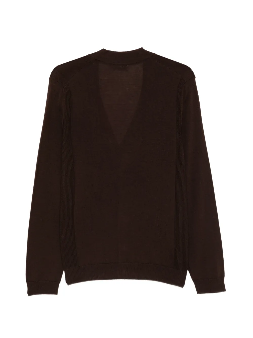 Altea ribbed-knit V-neck cardigan Bruin