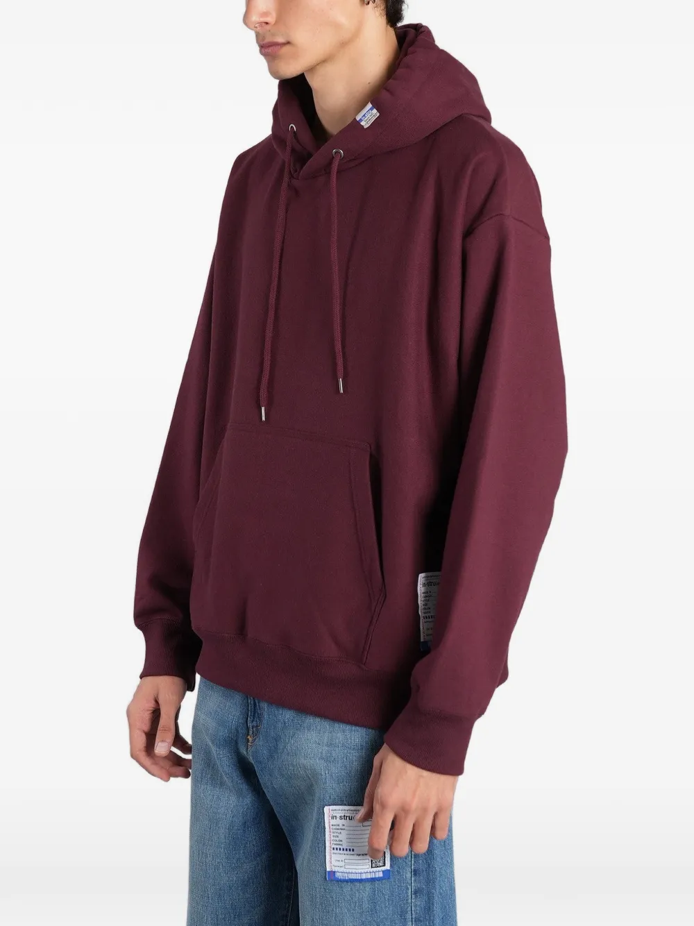 Maison MIHARA YASUHIRO French-terry hoodie Rood