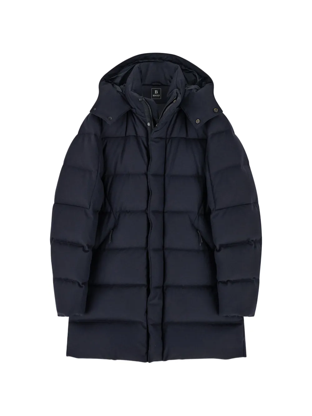 Boggi Milano parka padded wool blend with goose down - Blau