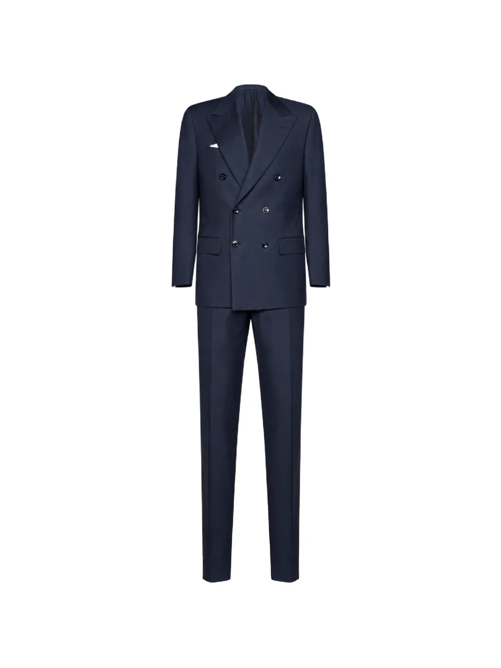 Kiton double-breasted wool suit | azul | Image 1