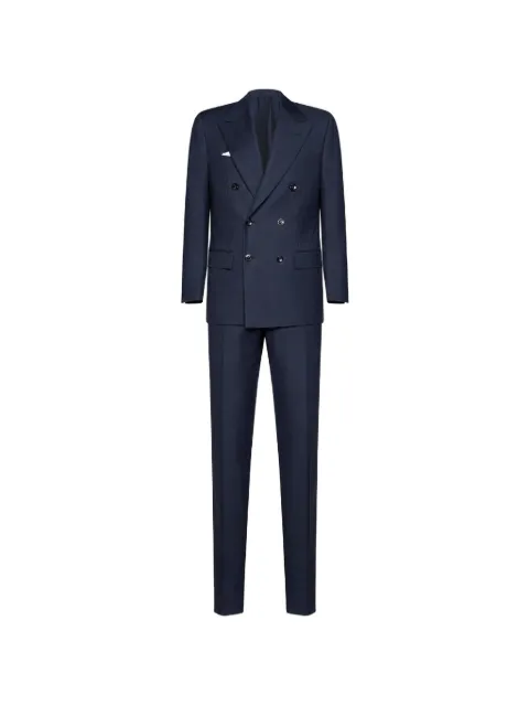 Kiton double-breasted wool suit