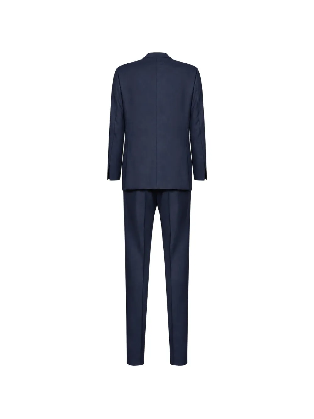 Kiton double-breasted wool suit Blauw