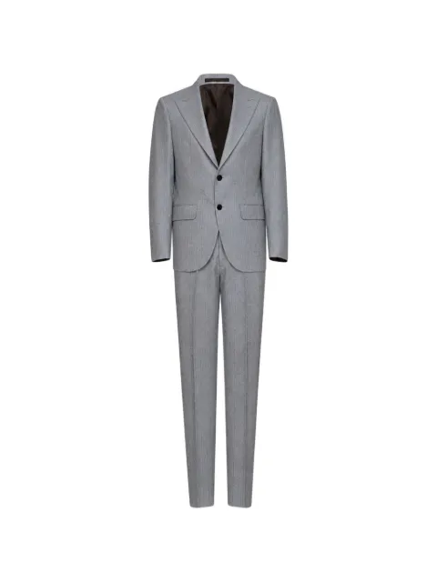 D4.0 pinstriped wool-blend suit