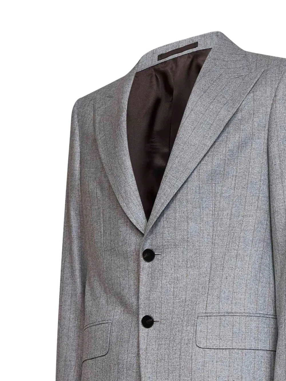 D4.0 pinstriped wool-blend suit Grijs
