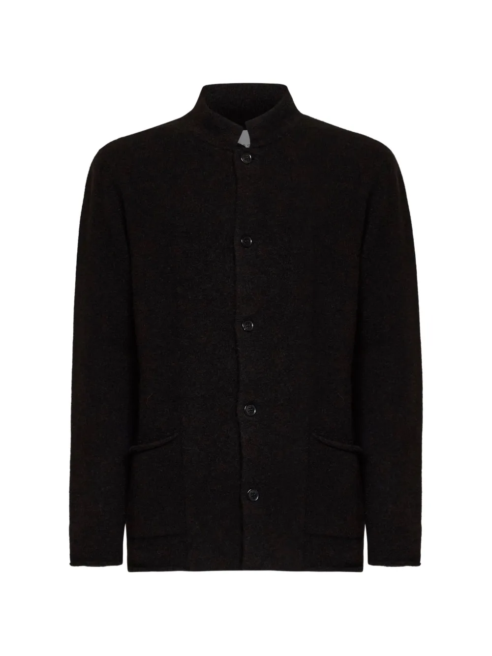 Roberto Collina button-up mandarin-collar jacket | negro | Image 1