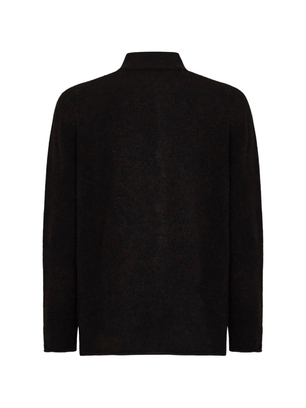 Roberto Collina button-up mandarin-collar jacket Zwart
