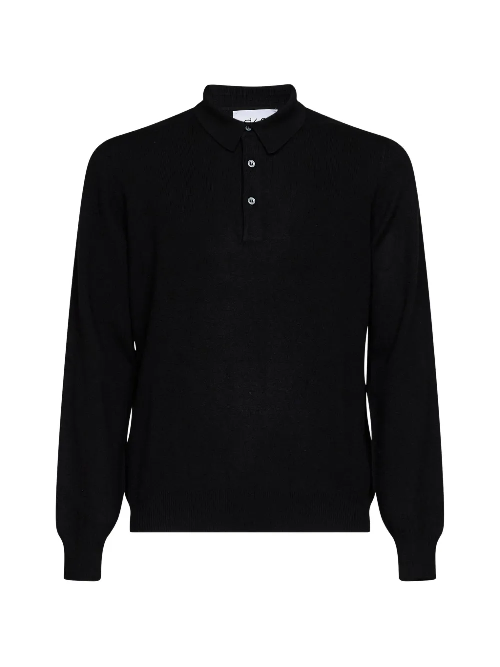 D4.0 long-sleeve polo shirt - Nero
