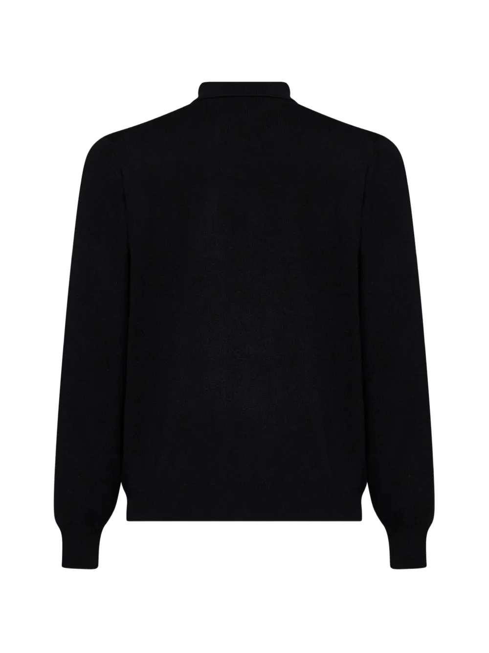 D4.0 long-sleeve polo shirt Zwart