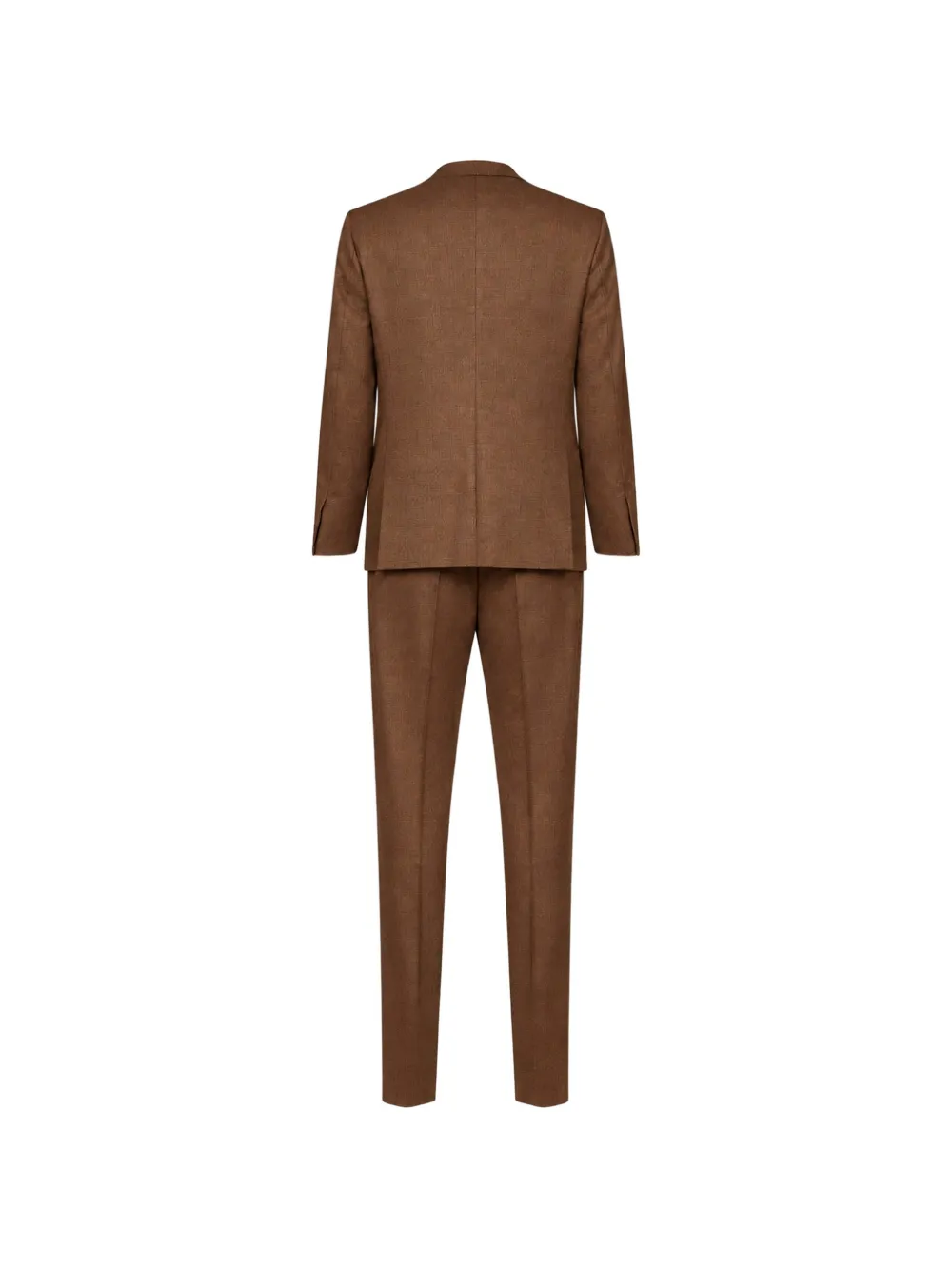 D4.0 Prince of Wales check double-breasted suit Bruin