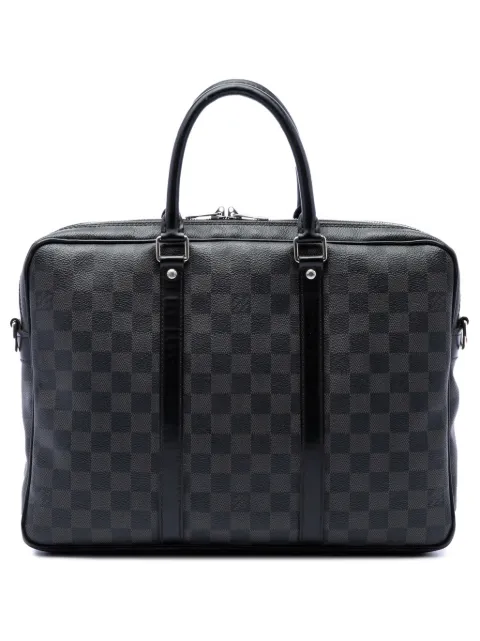Louis Vuitton Pre-Owned 2017 Damier Graphite Porte Documents Voyage PM business bag