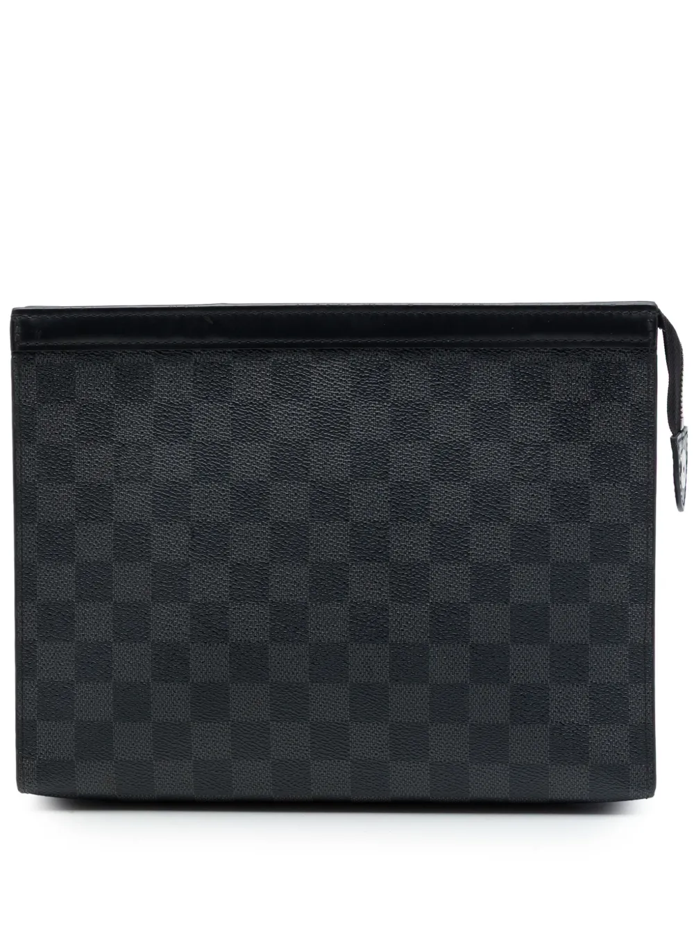 Louis Vuitton Pre-Owned 2010 Damier Graphite Pochette Voyage MM clutch bag - Black