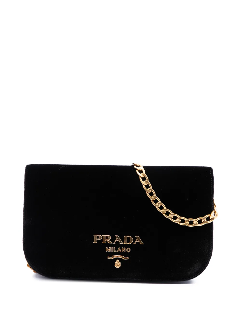 Prada Pre-Owned 2010-2026 Velluto crossbody bag - Nero