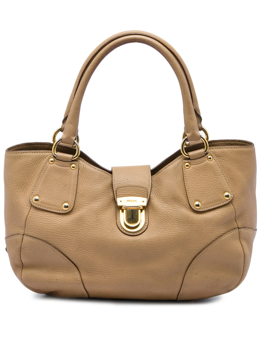Prada Pre-Owned 2015-2026 Vitello Daino shoulder bag - Marrone