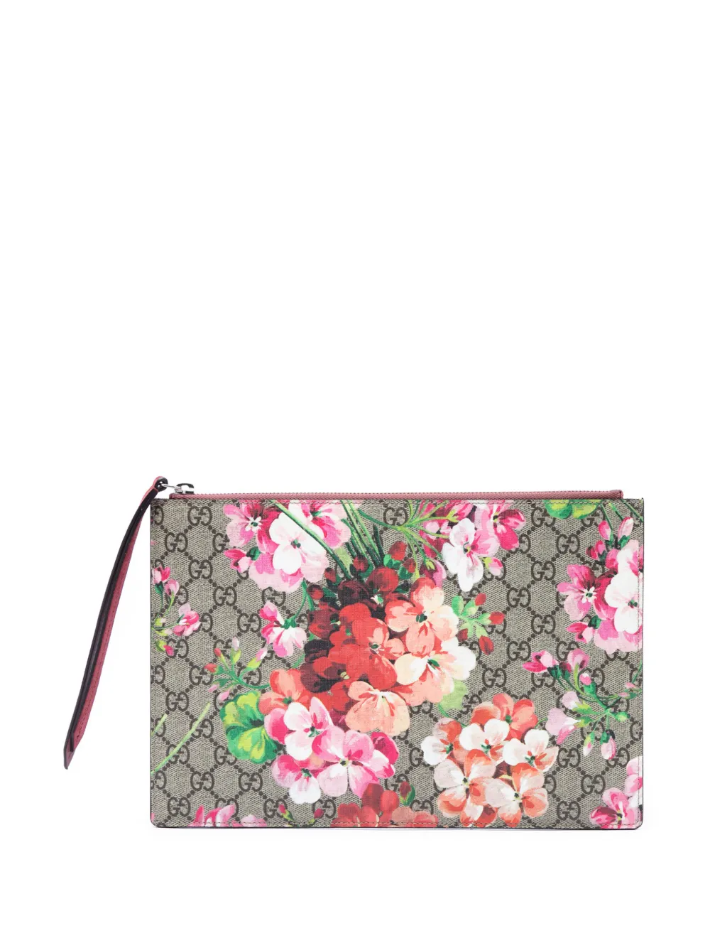 Gucci Pre-Owned 2016-2026 GG Supreme Blooms clutch bag - Neutrals