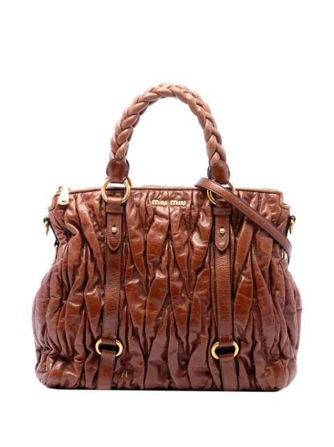 Miu Miu Pre-Owned 2010-2026 Matelasse Nappa satchel