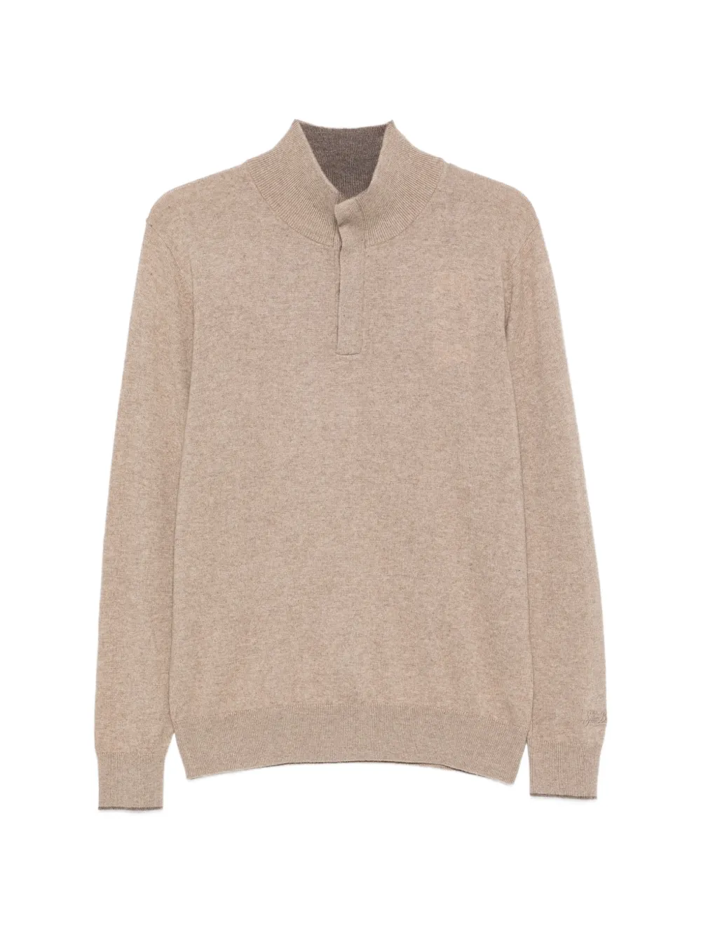 MC2 Saint Barth Marlow button-fastening high-neck sweater Beige