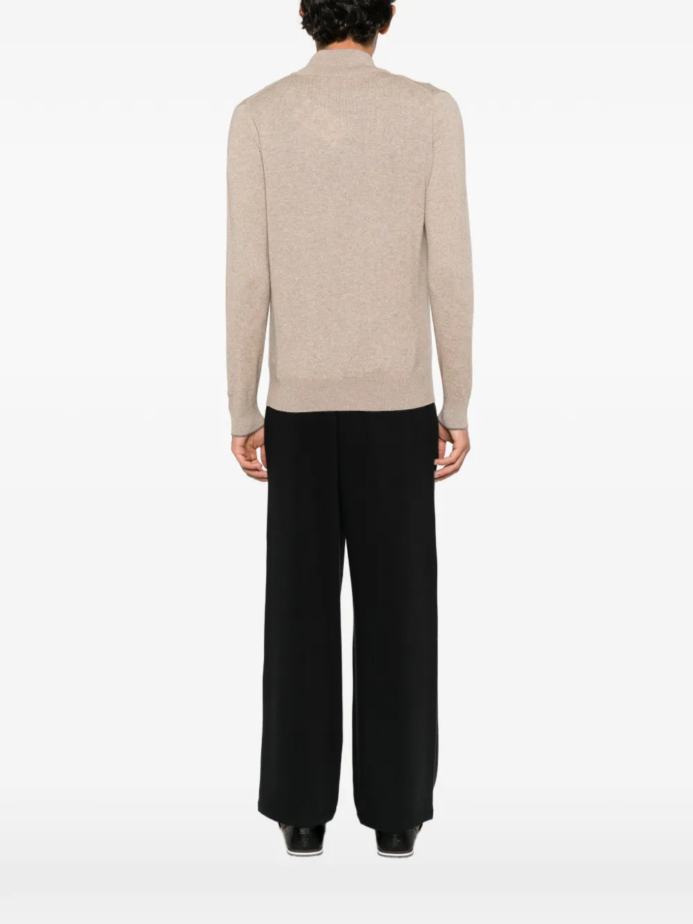 MC2 Saint Barth Marlow button-fastening high-neck sweater Beige