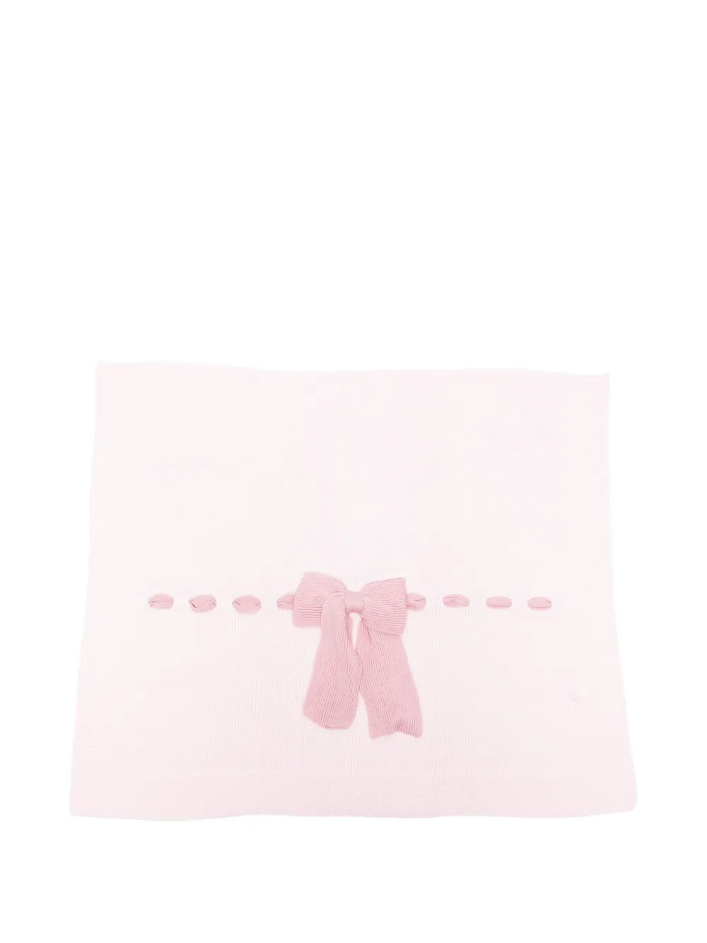 Bébé di Almy bow-detail knitted scarf - Rosa