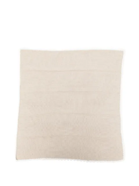Bébé di Almy crochet-trim knitted blanket