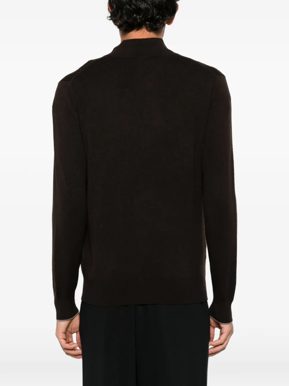 MC2 Saint Barth Marlow button-fastening high-neck sweater Bruin