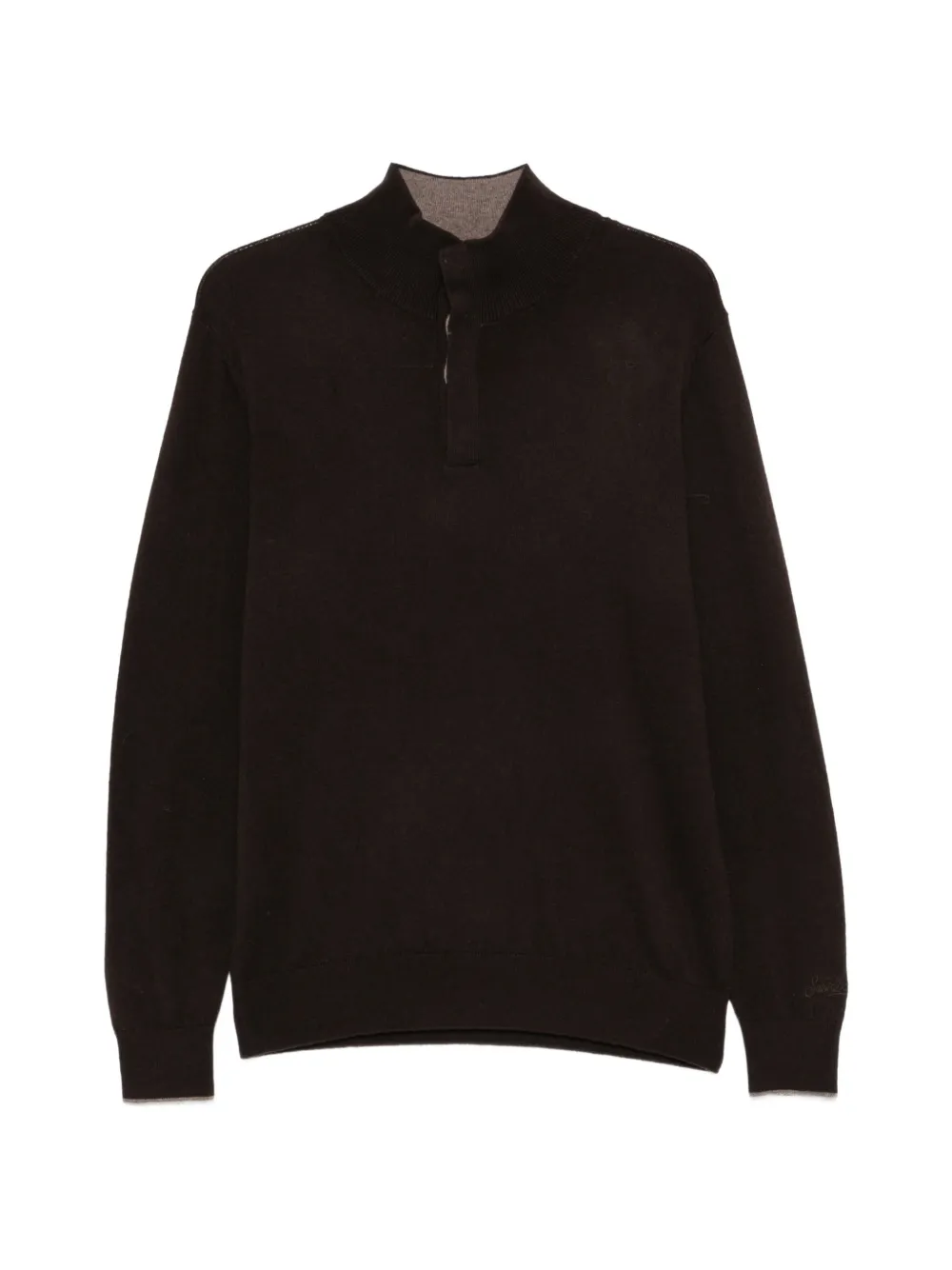 MC2 Saint Barth Marlow button-fastening high-neck sweater Bruin