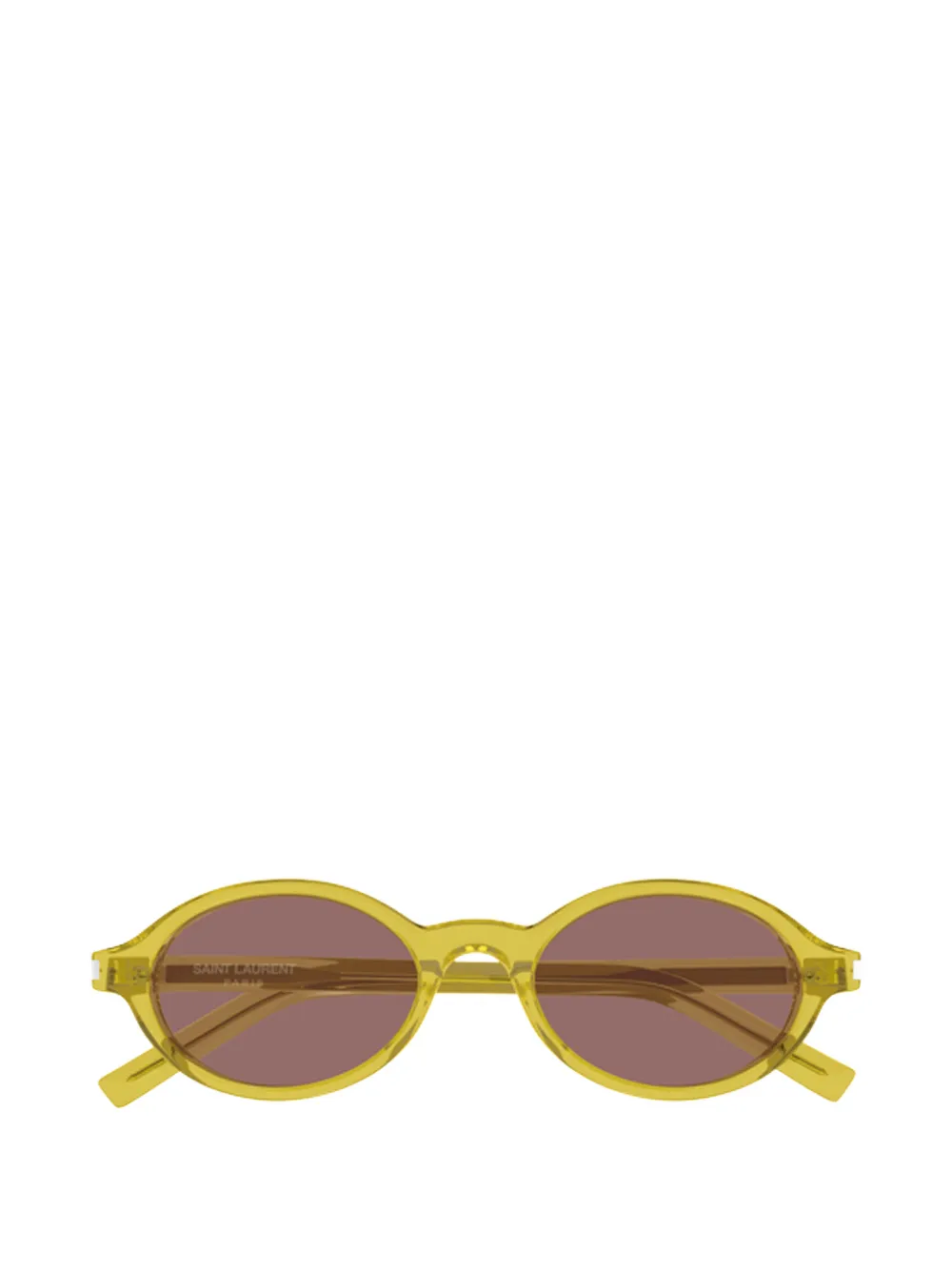 Saint Laurent Eyewear Jeanne oval-frame sunglasses Geel