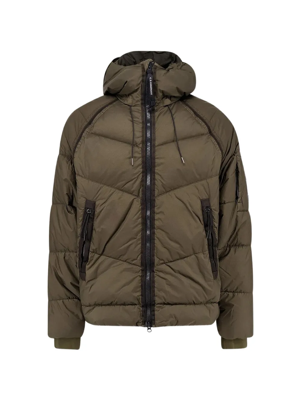 C.P. Company quilted hooded jacket - Grün