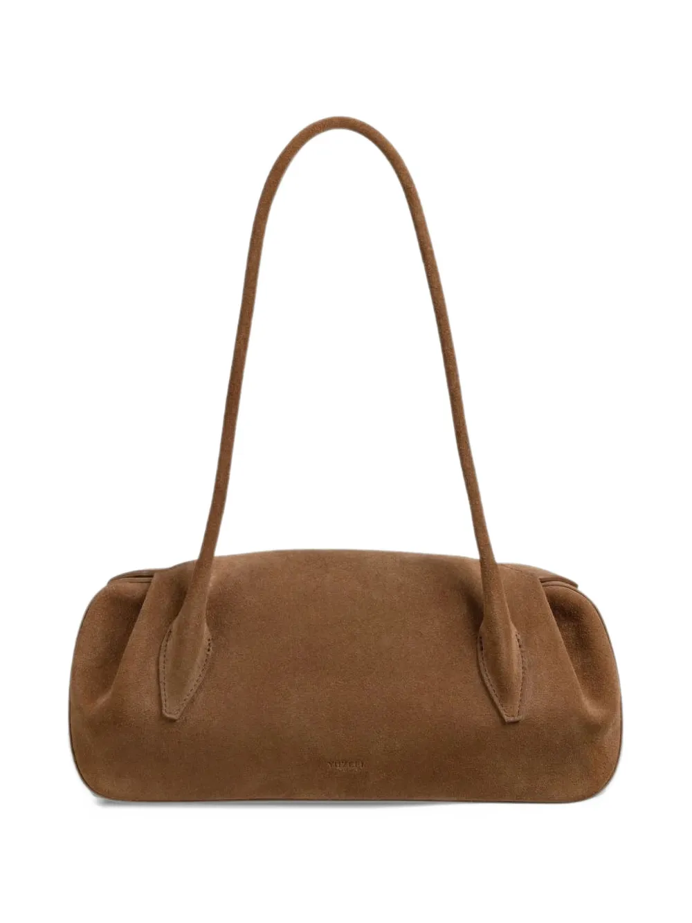 Yuzefi Oyster suede shoulder bag Bruin