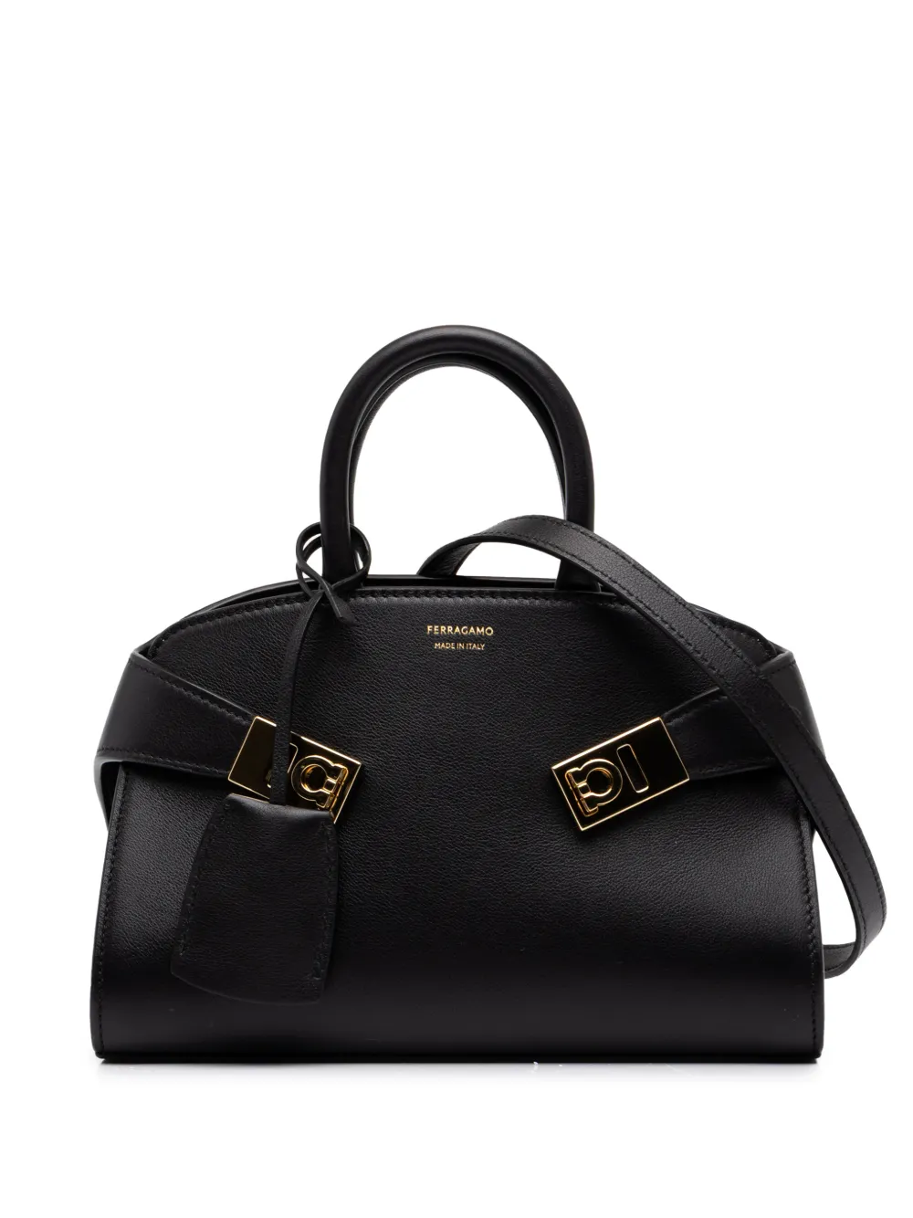 Ferragamo Pre-Owned 2010-2026 Calfskin Hug Handbag XS satchel - Nero